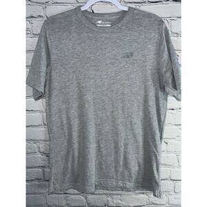 New Balance Men’s Heather Gray Short Sleeve T-Shirt Size Large – Soft Cotton Ble